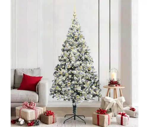 Dirbtinė Kalėdų Eglutė Žalia 210 Cm Pvc Ir Plienas Ir Plastikas Dirbtinė Kalėdų Eglutė Žalia 210 Cm Pvc Ir Plienas Ir Plastikas