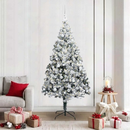 Mākslīgā Ziemassvētku Eglīte Su 300 Led Ar Statīvu Zaļa 210 Cm Vidaxl