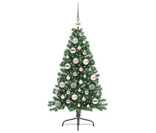 Mākslīgais Led Ziemassvētku Eglīte Su 150 Led Zaļa 120 Cm Pvc Vidaxl