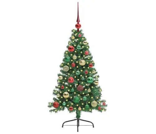 Mākslīgais Led Ziemassvētku Eglīte Su 150 Led Zaļa 120 Cm Pvc Vidaxl