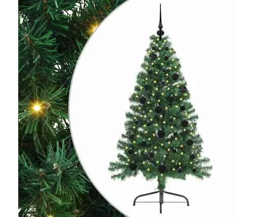 Mākslīgais Led Ziemassvētku Eglīte Su 150 Led Zaļa 150 Cm Pvc Vidaxl