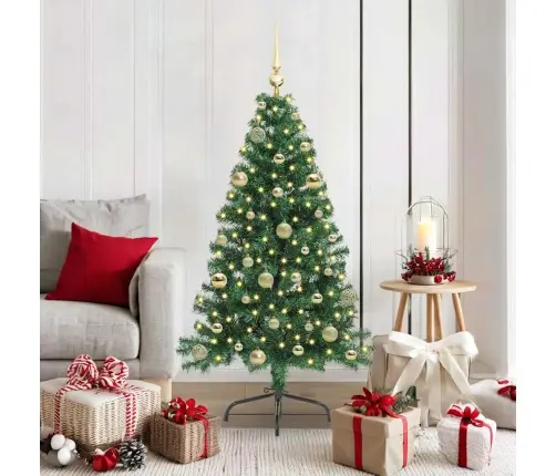 Mākslīgais Led Ziemassvētku Eglīte Su 150 Led Zaļa 150 Cm Pvc Vidaxl