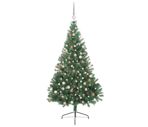 Tehis Pre-Lit Jõulupuu Koos 300 Led-Iga Roheline 180 Cm Pvc