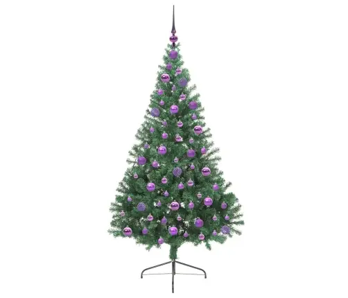 Tehis Pre-Lit Jõulupuu Koos 300 Led-Iga Roheline 180 Cm Pvc