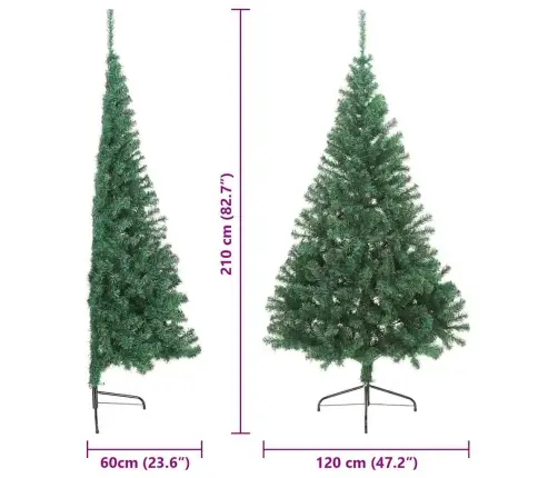 Tehislumi Christmas Tree Koos 300 Led-Iga Roheline 210 Cm Pvc
