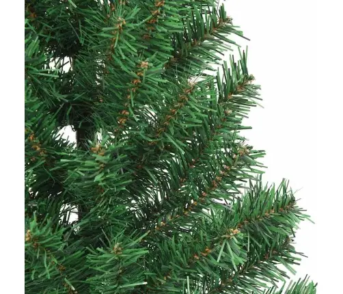 Mākslīgais Led Ziemassvētku Eglīte Su 300 Led Zaļa 210 Cm Pvc Vidaxl