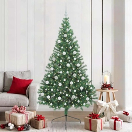 Tehis Pre-Lit Jõulupuu Koos 300 Led-Iga Roheline 210 Cm Pvc