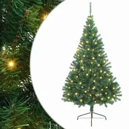 Tehis Pre-Lit Jõulupuu Koos 300 Led-Iga Roheline 240 Cm Pvc
