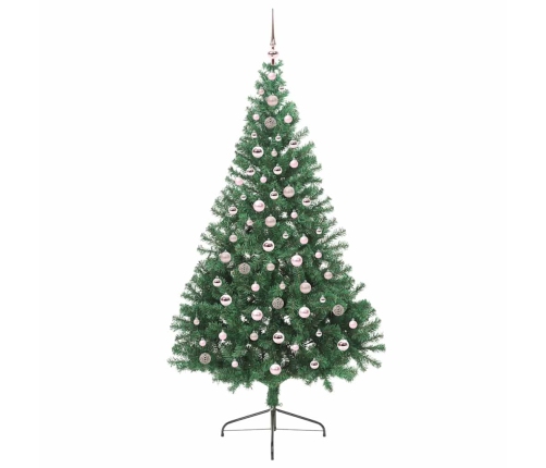 Dirbtinis Prieššventinis Eglutė Su Šviesomis Žalia 240 Cm Pvc