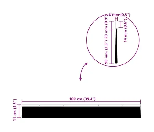 Sukabinamų Durų Šepetėlių Sandarikliai 2 Pcs Balta 100 Cm