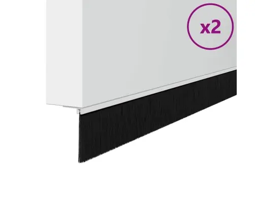 Skrūvējami Durvju Birstes Blīvējumi 2 Pcs Balts 100 Cm Vidaxl