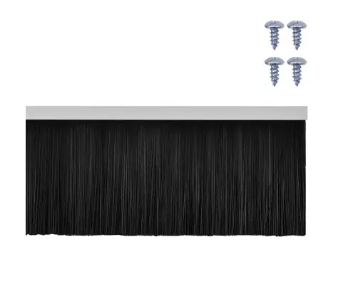 Skrūvējami Durvju Birstes Blīvējumi 6 Pcs Balts 100 Cm Vidaxl