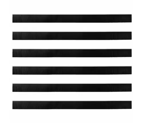 Skrūvējami Durvju Birstes Blīvējumi 6 Pcs Balts 100 Cm Vidaxl