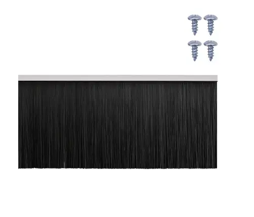 Skrūvējami Durvju Birstes Blīvējumi 6 Pcs Balts 100 Cm Vidaxl