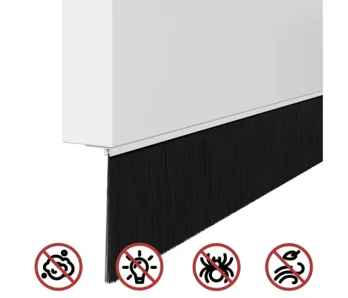 Skrūvējami Durvju Birstes Blīvējumi 6 Pcs Balts 100 Cm Vidaxl