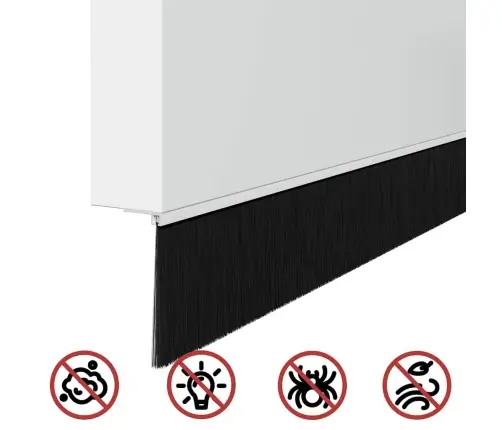 Skrūvējami Durvju Birstes Blīvējumi 12 Pcs Balts 100 Cm Vidaxl