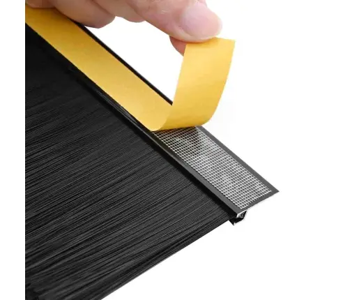 Pašlīpojošas Durvju Birstes 2 Pcs Melna 100 Cm Vidaxl