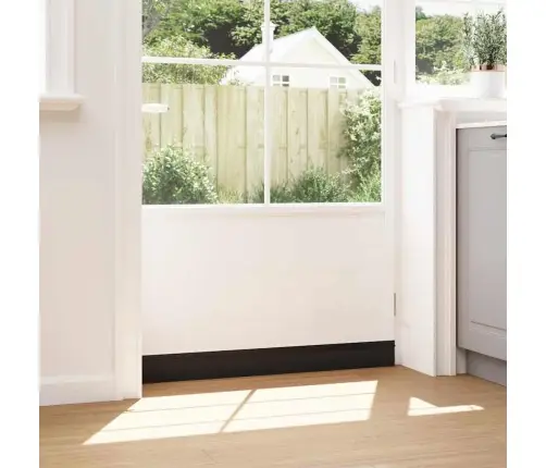 Pašlīpojošas Durvju Birstes 6 Pcs Melna 100 Cm Vidaxl