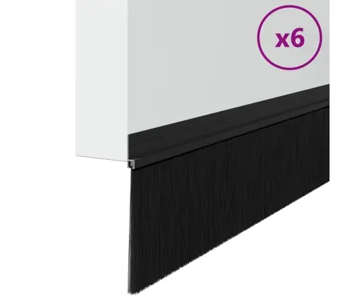 Savarankiškai Klijuojami Durų Šepetėlių Sandarikliai 6 Pcs