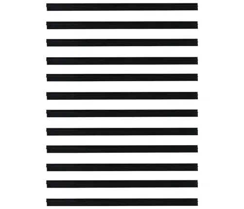 Pašlīpojošas Durvju Birstes 12 Pcs Melna 100 Cm Vidaxl