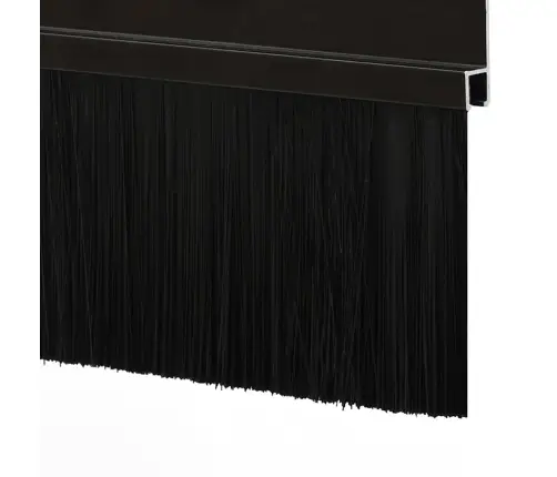 Pašlīpojošas Durvju Birstes 12 Pcs Melna 100 Cm Vidaxl