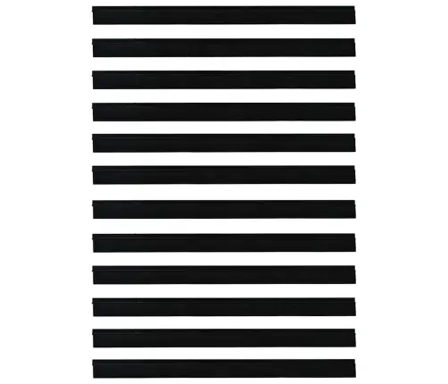 Pašlīpojošas Durvju Birstes 12 Pcs Melna 100 Cm Vidaxl