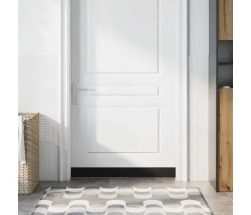 Pašlīpojošas Durvju Birstes 6 Pcs Melna 100 Cm Vidaxl