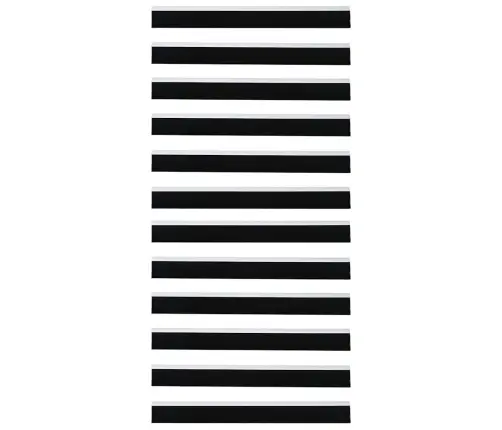 Pašlīpojošas Durvju Birstes 6 Pcs Melna 100 Cm Vidaxl