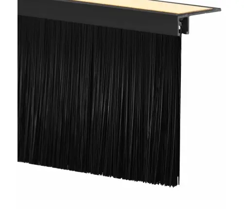 Isekleebivad Uksed Brush Seibid 6 Pcs Must 100 Cm