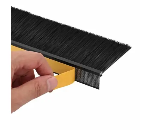 Isekleebivad Uksed Brush Seibid 6 Pcs Must 100 Cm