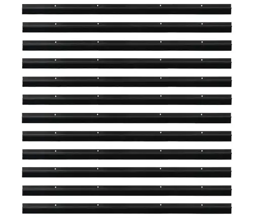 Skrūvējami Durvju Birstes Blīvējumi 12 Pcs Melna 100 Cm Vidaxl