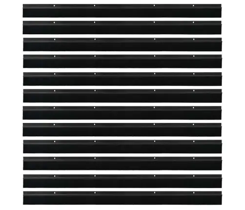 Skrūvējami Durvju Birstes Blīvējumi 12 Pcs Melna 100 Cm Vidaxl