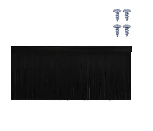 Kruvitavad Ukselöökide Tihendid 2 Pcs Must 100 Cm