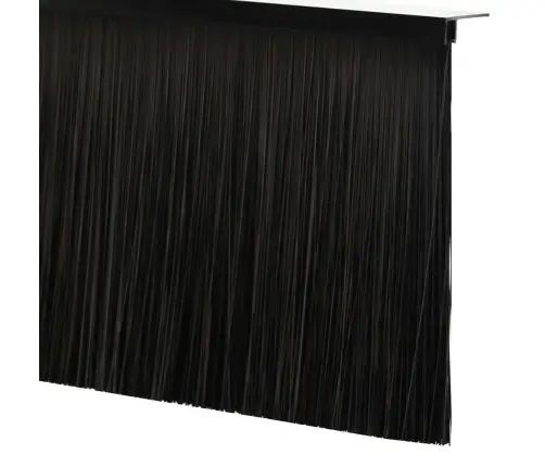 Skrūvējami Durvju Birstes Blīvējumi 6 Pcs Melna 100 Cm Vidaxl