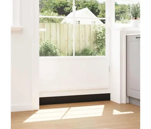 Skrūvējami Durvju Birstes Blīvējumi 12 Pcs Melna 100 Cm Vidaxl