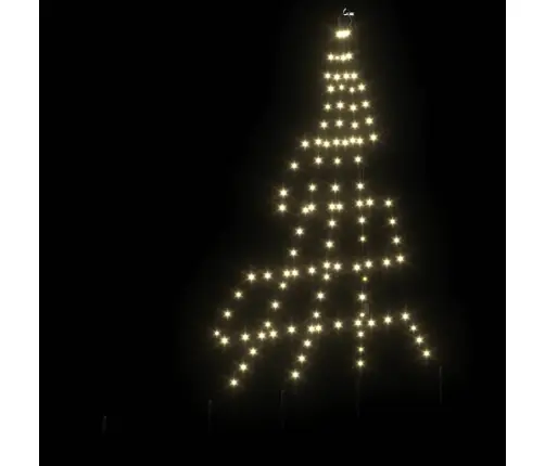 Led Ziemassvētku Koks Su 112 Led Silti Balts 511 Cm Metāla Vidaxl