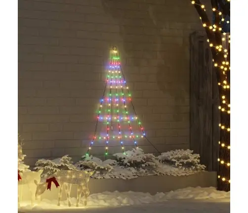 Led Ziemassvētku Koks Su 112 Led Daudzkrāsains 511 Cm Metāla Vidaxl