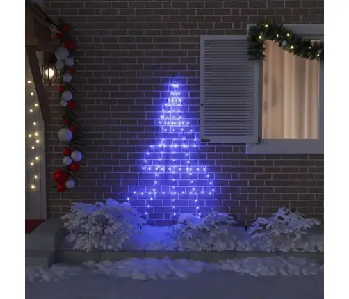 Led Jõulupuu Maapinna Tahvlitega Sinine 180 Cm Metall