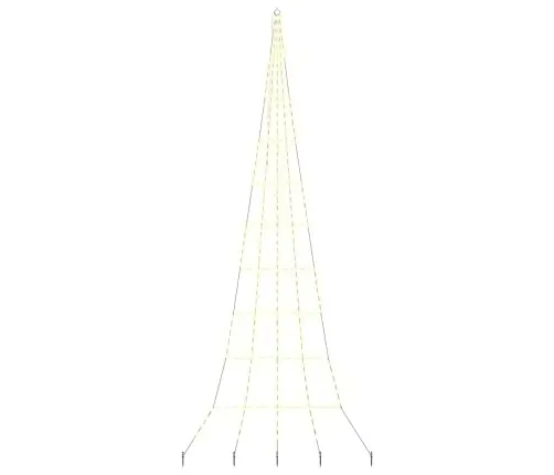 Led Ziemassvētku Koks Su 276 Led Silti Balts 511 Cm Metāla Vidaxl