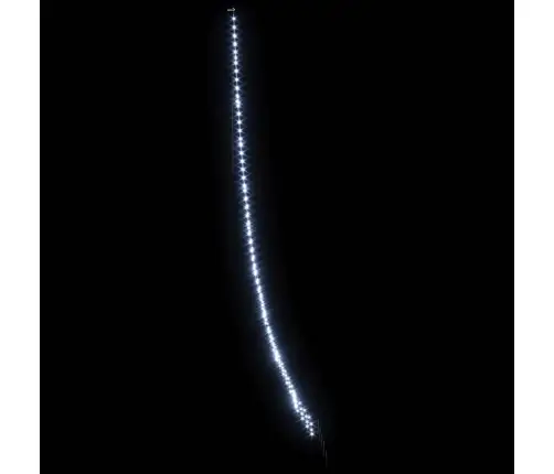Led Ziemassvētku Koks Su 276 Led Vēsi Balts 511 Cm Metāla Vidaxl