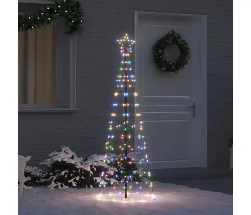 Led Jõulupuu Maapinna Tahvlitega Mitmevärviline 250 Cm Raud