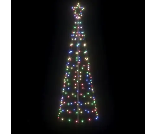 Led Jõulupuu Maapinna Tahvlitega Mitmevärviline 250 Cm Raud