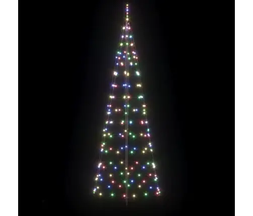 Led Jõulupuu Maapinna Tahvlitega Mitmevärviline 250 Cm Raud