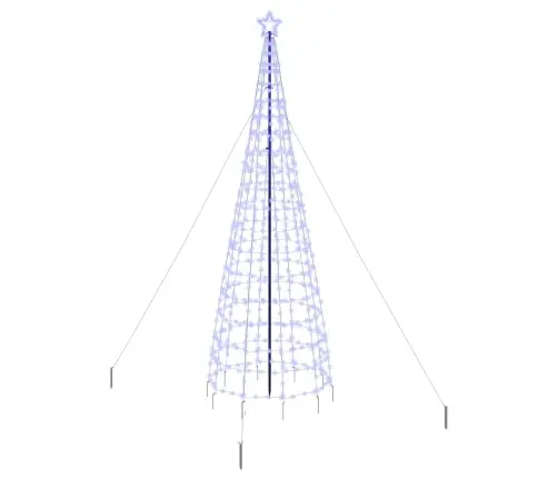 Led Jõulupuu Maapinna Tahvlitega Maapikidega Sinine 400 Cm Raud