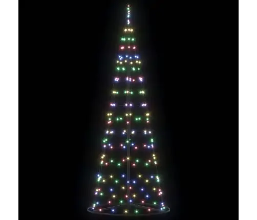 Led Ziemassvētku Koks Su 390 Led Daudzkrāsains 250 Cm Dzelzs Vidaxl