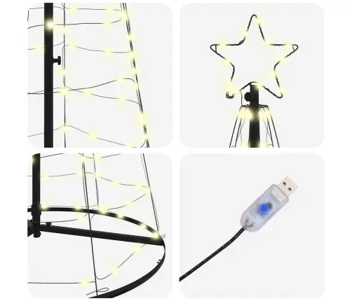 Led Jõulupuu Koos 800 Led-Iga Maapikidega Soe Valge 400 Cm Raud