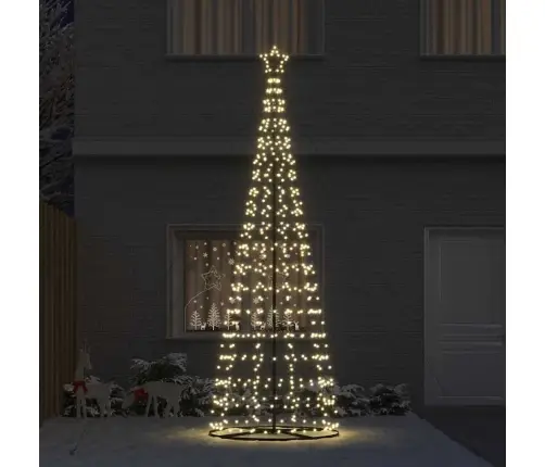 Led Jõulupuu Koos 800 Led-Iga Maapikidega Soe Valge 400 Cm Raud