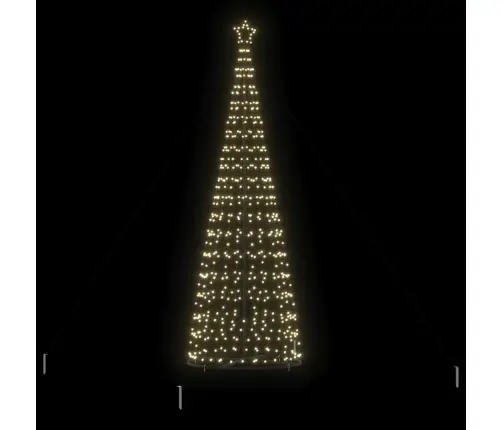 Led Jõulupuu Koos 800 Led-Iga Maapikidega Soe Valge 400 Cm Raud