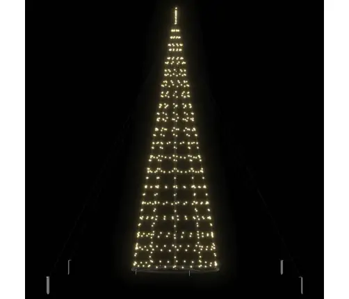 Led Jõulupuu Koos 800 Led-Iga Maapikidega Soe Valge 400 Cm Raud