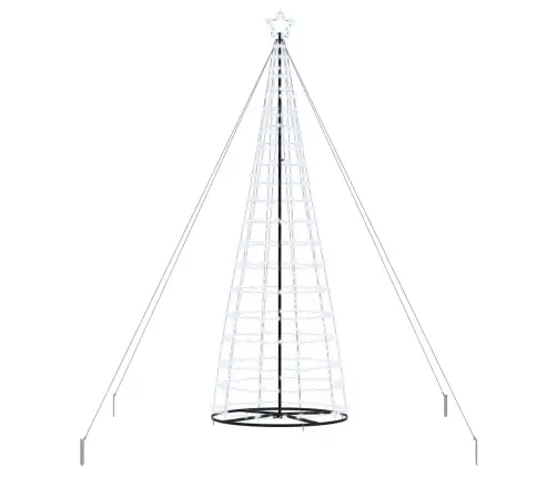 Led Ziemassvētku Koks Su 800 Led Vēsi Balts 400 Cm Dzelzs Vidaxl